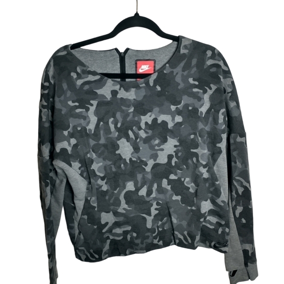 Nike Camo Cropped Sweatshirt, size L - Picture 1 of 7